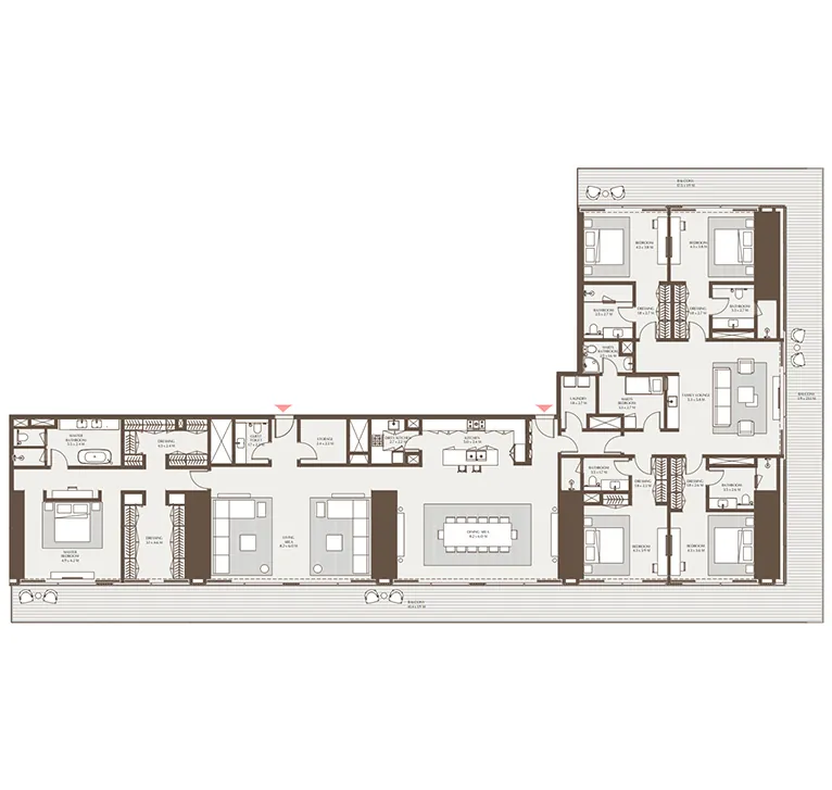 5 bedroom - Floor 1