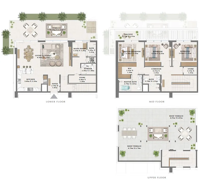3 bedroom Townhouse - Floor 1