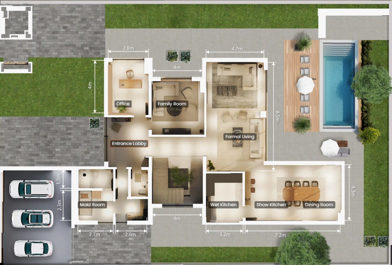 4 bedroom - Floor 1