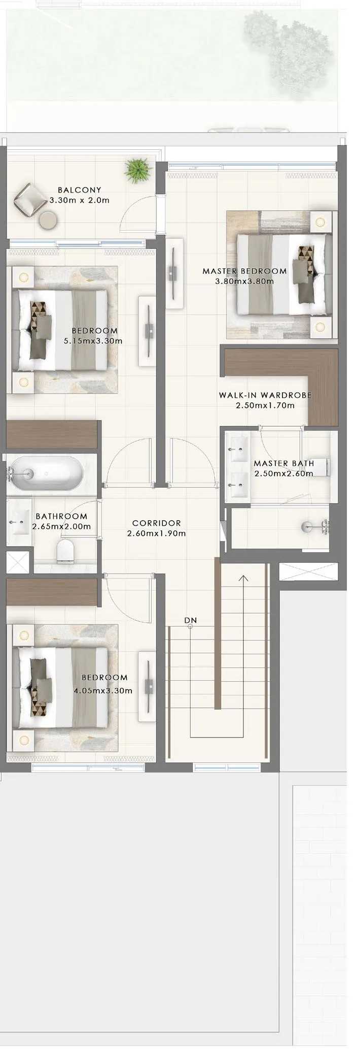 3 bedrooms Townhouses - Floor 1