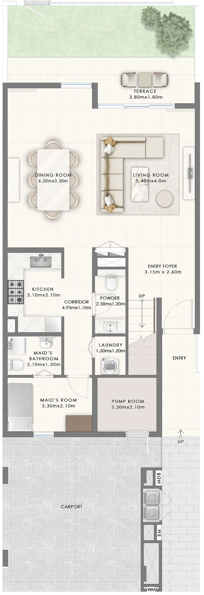 3 bedrooms Townhouses - Floor 2