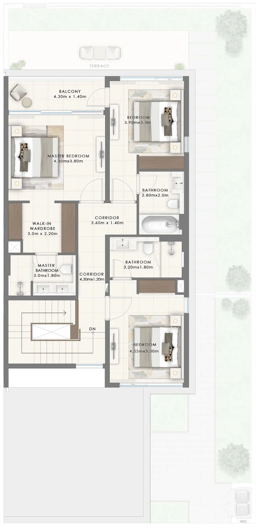 4 bedrooms Townhouses - Floor 2