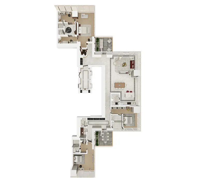 3 bedroom - Floor 1